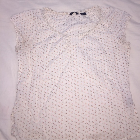 American Eagle Crop Floraled Top