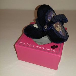 Infant Velvet Ballerina Shoes