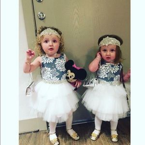 Le pink gorgeous dress girls sz 3t lavender