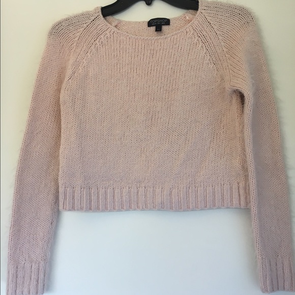 SOLD Topshop fluffy pink sweater