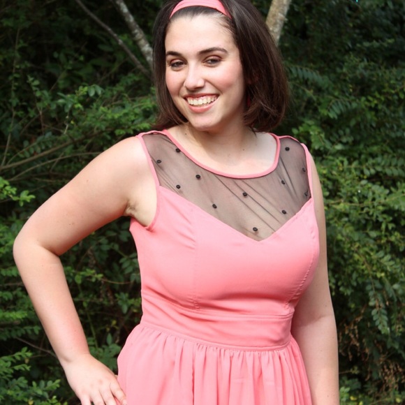 🌟Sale🌟 Eshatki Pink Retro-style Dress