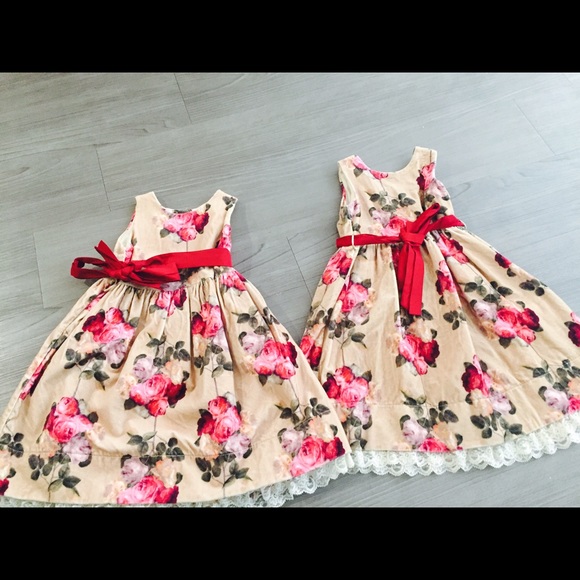 Monnalisa rose velvet dress sz 18 month