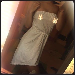 White high low summer dress