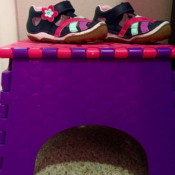 Children's pink & purple step stool