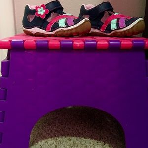 Children's pink & purple step stool