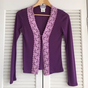 Morgan Purple Cardigan 