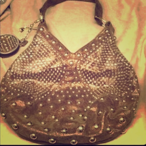 BabeeD Brown Suede Hobo