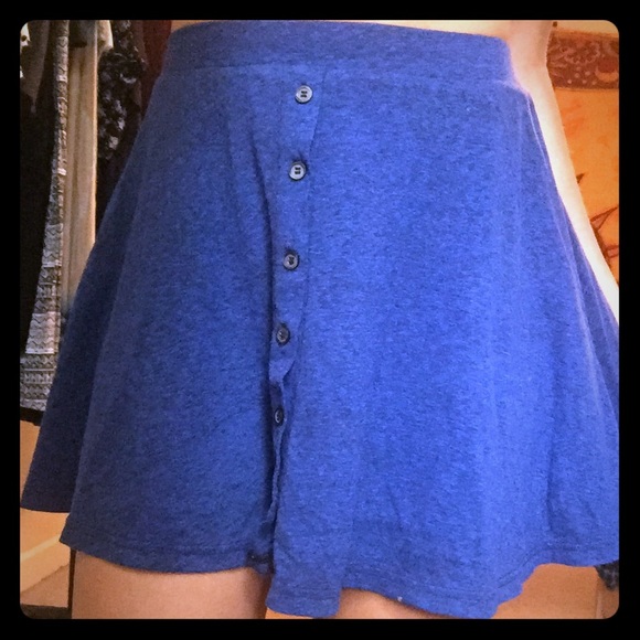 high waisted blue soft skirt - Picture 1 of 1