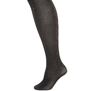 Lane Bryant Black Sparkle Tights C/D