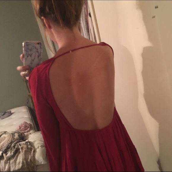 Boho open back ruffle top - Picture 4 of 4