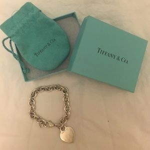 Tiffany & Co heart charm bracelet