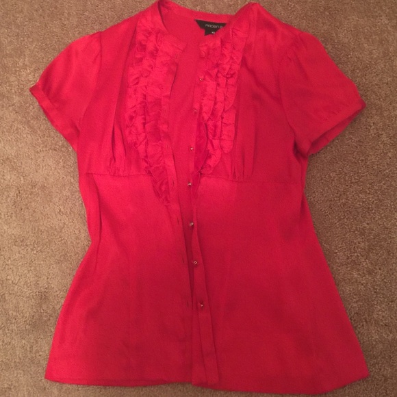 Arden B. Red short sleeve shirt