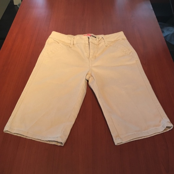 Justice Uniform Khaki Shorts