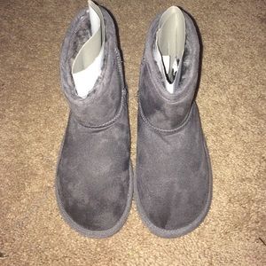 Justice Dark Gray ankle boots. Never been worn.