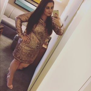 Sequin Jessica Simpson evening dress