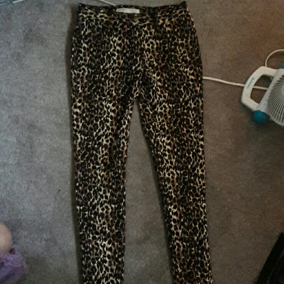 Cheetah leopard print jeggings