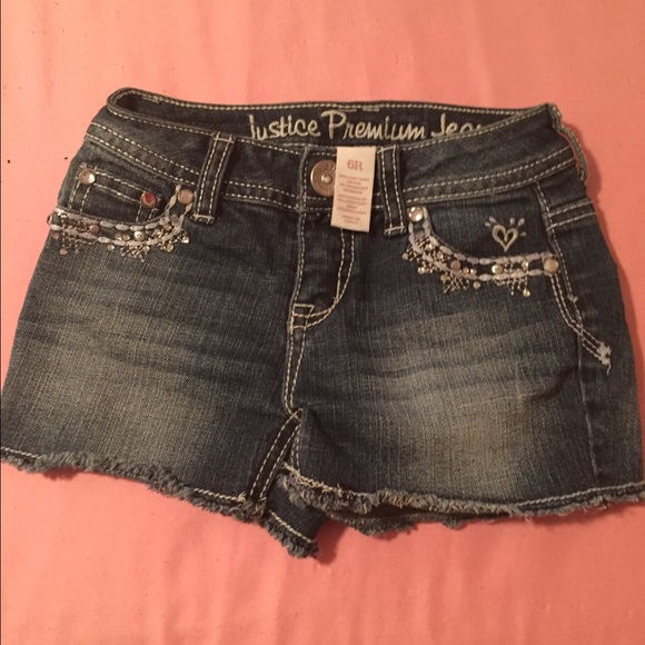 Justice for girls jean shorts