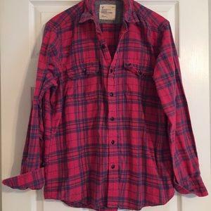 Plaid American Eagle Button Down