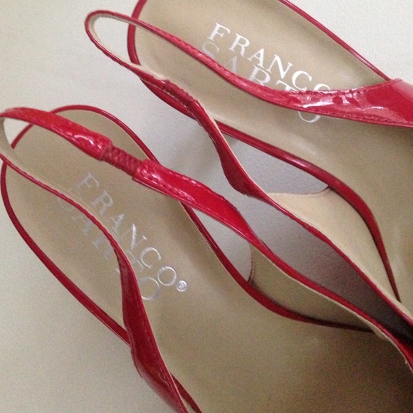 franco sarto red sandals