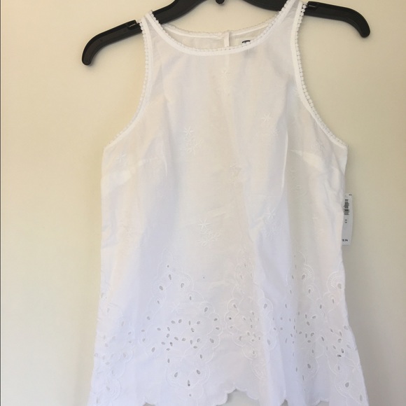 White eyelet tank!