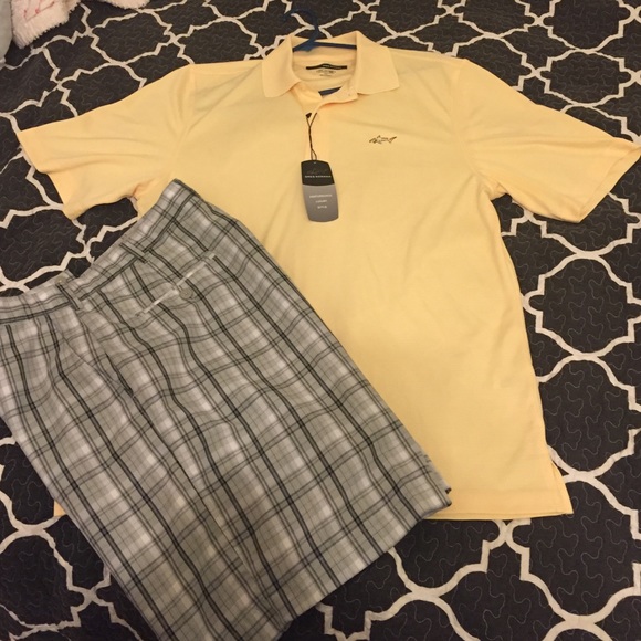 Men's Greg Norman Golf Shirt NWT