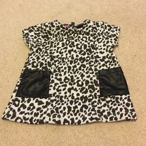 💕✨ 6M Leopard Print and Leather Shirt ❤️