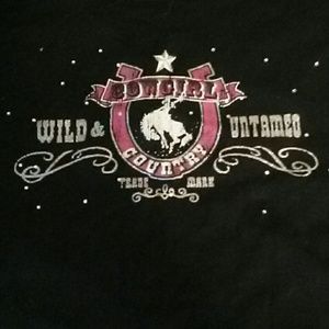 Sexy and Sasdy Cowgirl Country T-shirt L
