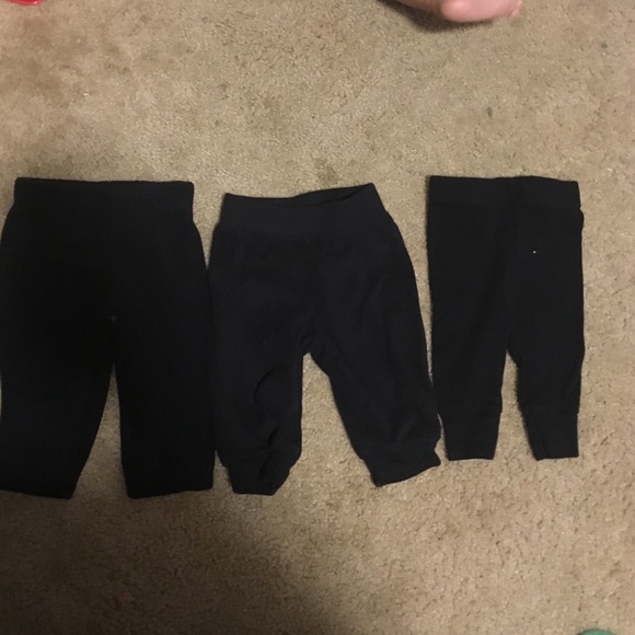 Carters black pant 3 pack.