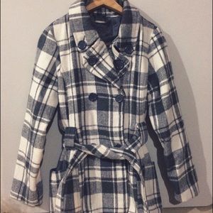 Plaid Peacoat