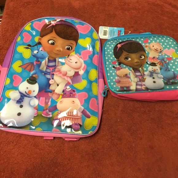 doc mcstuffins backpack and lunchbox