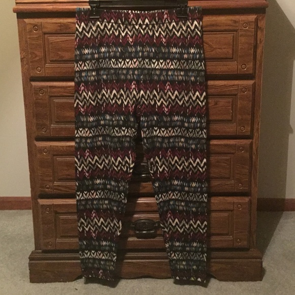 Cato aztec print cotton leggings