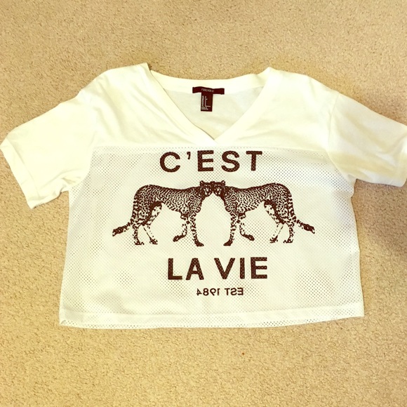 C'est la vie jersey shirt.