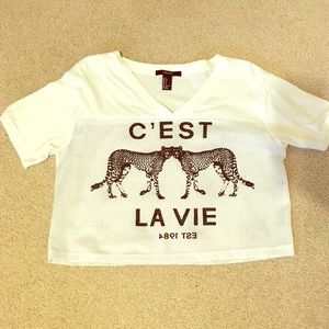 C'est la vie jersey shirt.