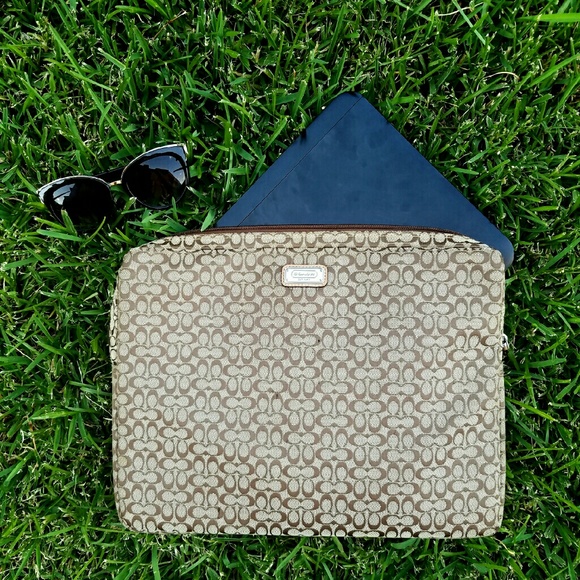 Coach laptop sleeve