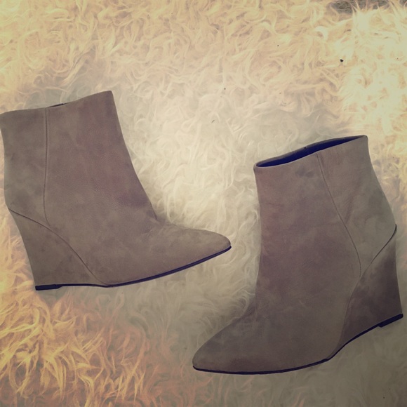 All Saints grey ankle booties