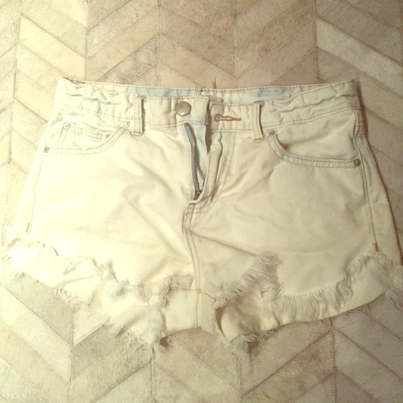 Free People Pants - Free People Cut-Offs, Light Wash