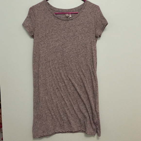 Basic Gray T-Shirt Dress