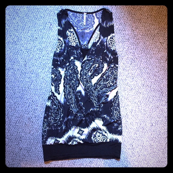 Scoop neck dress shirt/mini dress