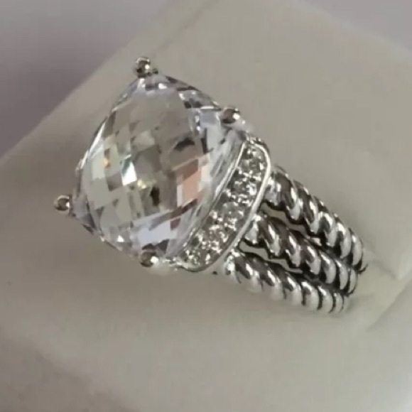 SOLD Authentic David Yurman Petite Wheaton topaz - Picture 3 of 4