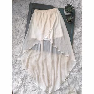 High low maxi skirt