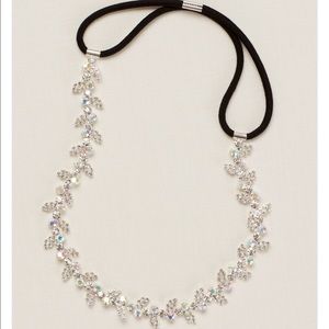 Leaf and Solitaire Stretch Headband