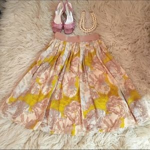 H&M Floral A-Line Skirt w/ Pockets
