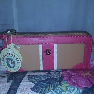 Spartina Zip Wallet - Watermelon