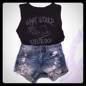 AE denim cutoffs