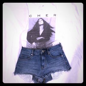 Kendall & Kylie denim cutoffs