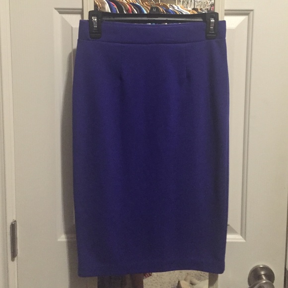 Purple midi skirt