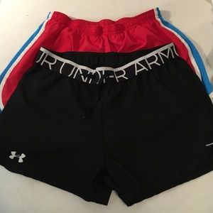 Nike and under armor Athletic shorts bundle