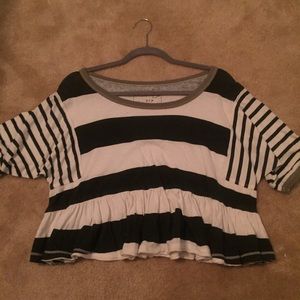 Free People Peplum Crop Top