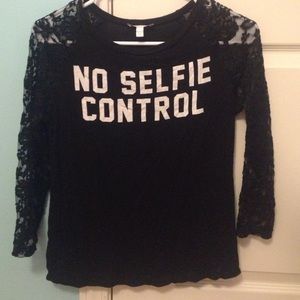 "No Selfie Control" Shirt