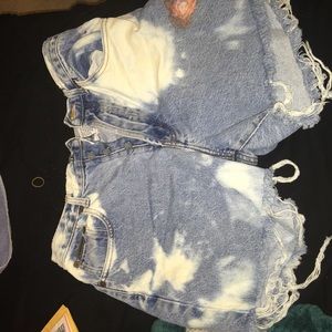Calvin Klein distressed shorts